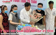 Y học Việt Nam liên tiếp lập kỳ tích: nuôi sống thành công trẻ sơ sinh non tháng siêu nhẹ cân