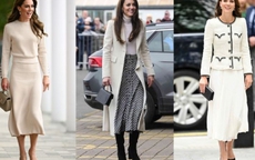 9 set chân váy dài cho thấy đẳng cấp biểu tượng thời trang của Vương phi Kate Middleton