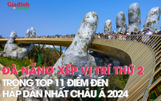 Đà Nẵng xếp vị trí thứ 2 trong danh sách 11 điểm đến hấp dẫn nhất châu Á năm 2024