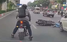 Tin mới vụ nam thanh niên đi xe mô tô phân khối lớn gây tai nạn khiến lái xe máy suýt chui gầm ô tô