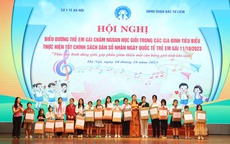 Quận Bắc Từ Liêm gặp mặt, biểu dương 100 trẻ em gái chăm ngoan, học giỏi