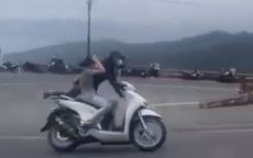 Thông tin mới nhất vụ đôi nam, nữ chạy xe SH 'làm xiếc' trên đèo Hải Vân