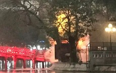 Điều tra vụ cháy bốt bán vé vào đền Ngọc Sơn
