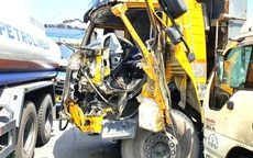 Tai nạn liên hoàn ở Quảng Nam, 5 xe tải "dính chùm" trên quốc lộ 1