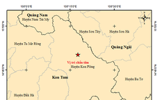 Sáng nay, 3 trận động đất liên tiếp ở Kon Tum