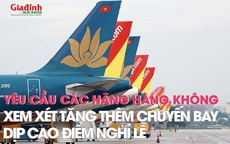 Cục hàng không Việt Nam yêu cầu các hãng xem xét tăng thêm chuyến bay dịp cao điểm nghỉ lễ