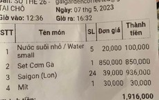 Bình Thuận: Quán ăn bán thùng bia Sài Gòn gần 1 triệu đồng, set cơm gà 850.000 đồng