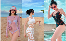 Set đồ đi biển cut out táo bạo của nữ MC VTV - con dâu tương lai Lưu nát 'Cuộc đời vẫn đẹp sao'
