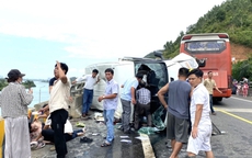 Hai xe khách đâm nhau trên tuyến cao tốc La Sơn -Hòa Liên, nhiều người bị thương