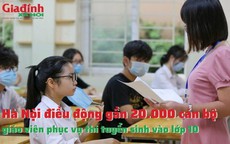 Hà Nội điều động gần 20.000 cán bộ, giáo viên phục vụ thi tuyển sinh vào lớp 10 