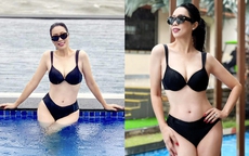 Tuổi 52, Á hậu Trịnh Kim Chi vẫn khoe bikini gợi cảm, vóc dáng thon thả nhờ một bí quyết cực đơn giản