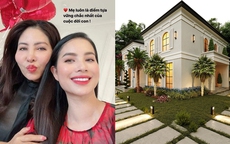Sống ở Mỹ nhưng Hoa hậu Phạm Hương vẫn chi tiền khủng xây biệt thự lớn cho mẹ ở quê nhà