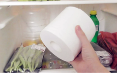 Đặt giấy cuộn vào tủ lạnh, hiệu quả bất ngờ chỉ sau một đêm