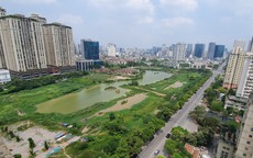 Dự án Công viên hồ điều hoà khu đô thị Tây Nam Hà Nội hoá thành 'rừng' cây