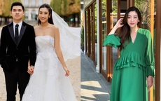 Giữa tin đồn ở ẩn dưỡng thai, Hoa hậu Đỗ Mỹ Linh bị lộ ảnh cưới chưa bao giờ công bố