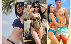 Bạn gái Đoàn Văn Hậu 'đốt mắt' fan với loạt ảnh bikini khoe dáng 'đồng hồ cát'