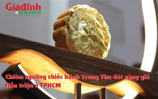 Chiêm ngưỡng chiếc bánh Trung Thu dát vàng giá tiền triệu ở TPHCM