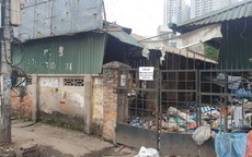 Nhường mặt bằng cho dự án đường nghìn tỷ ở Hà Nội, chợ Mai Động hoang tàn, vắng vẻ