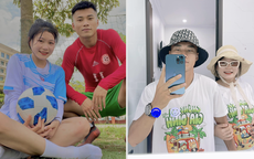 Soi loạt 'đồ đôi' khó 'học lỏm' của cặp vợ chồng cầu thủ tuyển Việt Nam