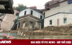 Bắc Ninh: Sáu nhà dân bị sạt lở xuống sông Cầu trong đêm