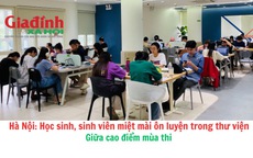 Hà Nội: Học sinh, sinh viên miệt mài ôn luyện trong thư viện giữa cao điểm mùa thi