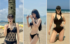 Xả vai 'vợ' Tuấn Tú, Thanh Hương diện bikini nóng bỏng, tạo dáng như người mẫu