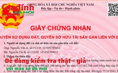 Dễ dàng kiểm tra thật - giả với mẫu sổ đỏ mới