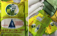 Trên sàn thương mại điện tử Shopee, gạo ST25 giả được rao bán tràn lan