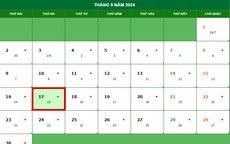 Tết Trung thu năm nay 2024 rơi vào thứ mấy, ngày nào Dương lịch?