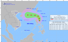 Xuất hiện cơn bão khả năng cường độ rất mạnh đang hướng vào Biển Đông