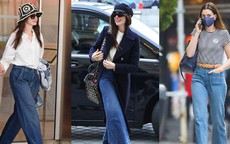 10 cách mặc quần jeans đẹp từ thu sang đông của Anne Hathaway