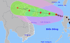 Bão số 3 tăng 4 cấp sau khi vào Biển Đông, dự báo sẽ mạnh thêm