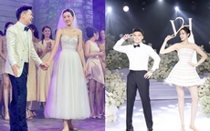 Chi tiết đôi giày bệt tinh tế trong đám cưới của 2 nàng hoa hậu họ Đỗ