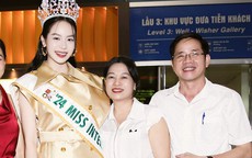 Bố mẹ Hoa hậu quê Đà Nẵng tạo bất ngờ cho con gái trước ngày khép lại nhiệm kỳ Miss International