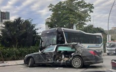 Xác định danh tính người đàn ông tử vong ngồi ghế sau vụ xe Mercedes Maybach S600 tông vào xe khách ở Quảng Ninh