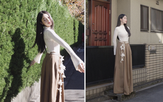 Hoa hậu quê Đà Nẵng gây chú ý trên đường phố Nhật Bản