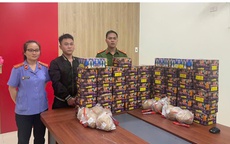 Bắt đối tượng buôn hơn 1 tạ pháo nổ từ nước ngoài về bán dịp Tết