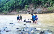 Nghệ An: Hủy nổ an toàn quả bom 250kg phát hiện dưới lòng sông Nậm Mô