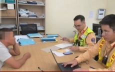 Xử phạt tài xế xe khách đi sai làn trên cao tốc Hà Nội - Hải Phòng