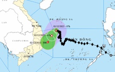 Tin bão mới nhất: Bão số 15 suy yếu áp sát miền Trung, nơi nào tâm điểm mưa to?