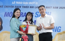 Bé Hồ Minh Châu giành giải nhất cuộc thi Kể chuyện sách thiếu nhi 2025