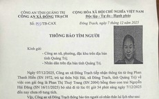 Người phụ nữ bế theo con sơ sinh rời nhà trong đêm rồi mất tích