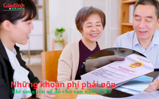 Những khoản phí phải nộp khi sang tên sổ đỏ cho con năm 2025