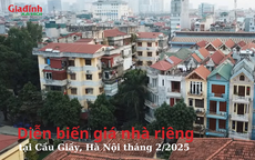 Diễn biến giá nhà riêng tại Cầu Giấy, Hà Nội tháng 2/2025