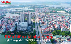 Diễn biến giá nhà riêng tại Hoàng Mai, Hà Nội tháng 2/2025