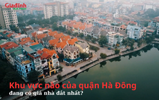 Khu vực có giá nhà đắt nhất quận Hà Đông