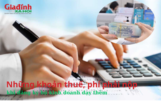 Những khoản thuế, phí phải nộp khi đăng ký hộ kinh doanh dạy thêm