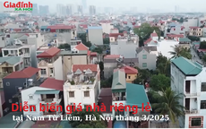 Diễn biến giá nhà riêng lẻ tại Nam Từ Liêm, Hà Nội tháng 3/2025