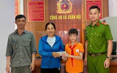 Nhặt được 61 triệu đồng, cháu bé 11 tuổi nhờ công an tìm người trả lại