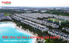Biệt thự tại Gia Lâm (Hà Nội) tăng giá, chạm ngưỡng vài chục tỷ đồng/căn